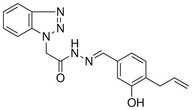 2-BENZOTRIAZOL-1-YL-ACETIC ACID (4-ALLYL-3-HYDROXY-BENZYLIDENE)-HYDRAZIDE