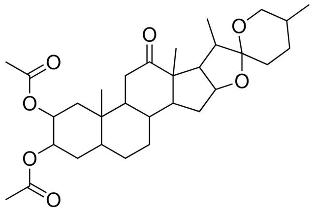2-(acetyloxy)-12-oxospirostan-3-yl acetate