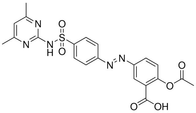 2-(ACETYLOXY)-5-[(E)-(4-{[(4,6-DIMETHYL-2-PYRIMIDINYL)AMINO]SULFONYL}PHENYL)DIAZENYL]BENZOIC ACID