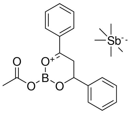 2-(ACETYLOXY)-4,6-DIPHENYL-4H,5H-1,3,2-DIOXABORININ-1-IUM HEXAMETHYLANTIMONATE(1-)