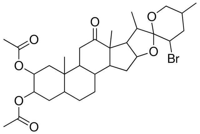 2-(acetyloxy)-23-bromo-12-oxospirostan-3-yl acetate