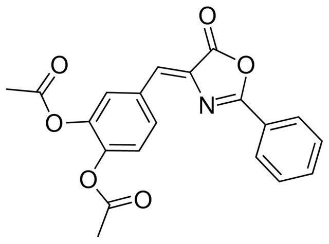2-(acetyloxy)-4-[(Z)-(5-oxo-2-phenyl-1,3-oxazol-4(5H)-ylidene)methyl]phenyl acetate