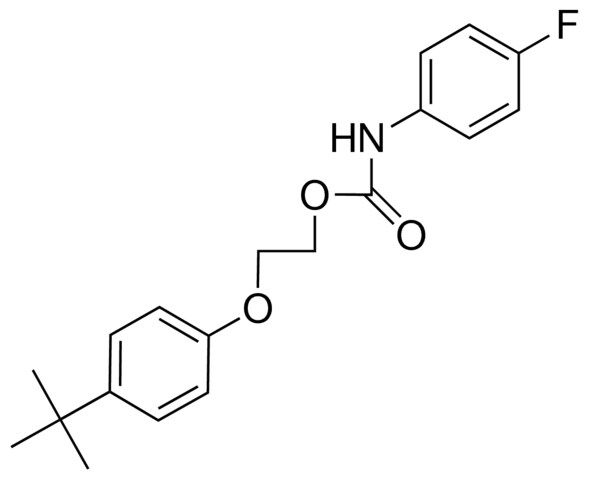 2-(4-TERT-BUTYLPHENOXY)ETHYL N-(4-FLUOROPHENYL)CARBAMATE