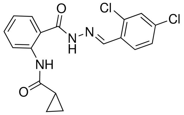 2-(CYCLOPROPYLCARBOXAMIDO)BENZOIC (2,4-DICHLOROBENZYLIDENE)HYDRAZIDE