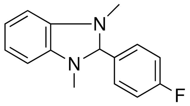 2-(4-FLUORO-PHENYL)-1,3-DIMETHYL-2,3-DIHYDRO-1H-BENZOIMIDAZOLE
