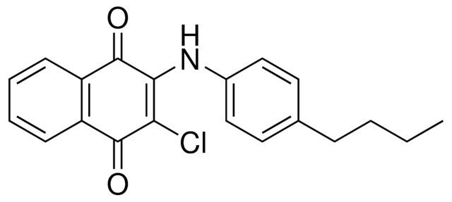 2-(4-BUTYLANILINO)-3-CHLORONAPHTHOQUINONE