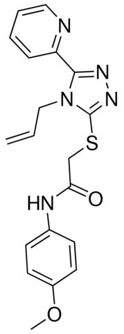 2-{[4-ALLYL-5-(2-PYRIDINYL)-4H-1,2,4-TRIAZOL-3-YL]SULFANYL}-N-(4-METHOXYPHENYL)ACETAMIDE