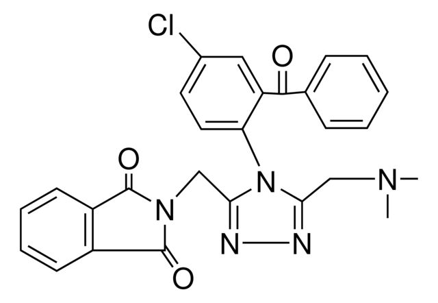 2-({4-(2-Benzoyl-4-chlorophenyl)-5-[(dimethylamino)methyl]-4H-1,2,4-triazol-3-yl}methyl)-1H-isoindole-1,3(2H)-dione