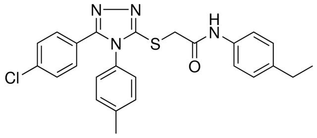 2-{[5-(4-CHLOROPHENYL)-4-(4-METHYLPHENYL)-4H-1,2,4-TRIAZOL-3-YL]SULFANYL}-N-(4-ETHYLPHENYL)ACETAMIDE