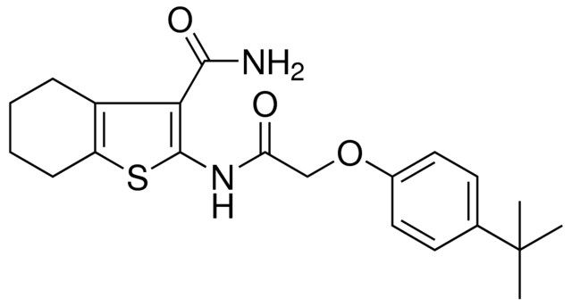 2-{[(4-TERT-BUTYLPHENOXY)ACETYL]AMINO}-4,5,6,7-TETRAHYDRO-1-BENZOTHIOPHENE-3-CARBOXAMIDE