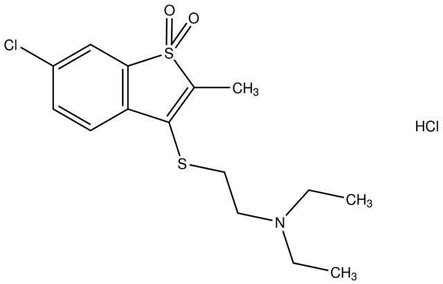 2-[(6-chloro-2-methyl-1,1-dioxido-1-benzothien-3-yl)sulfanyl]-N,N-diethylethanamine hydrochloride