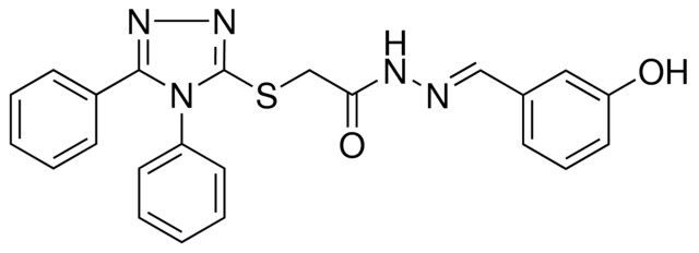 2-[(4,5-DIPHENYL-4H-1,2,4-TRIAZOL-3-YL)SULFANYL]-N'-[(E)-(3-HYDROXYPHENYL)METHYLIDENE]ACETOHYDRAZIDE