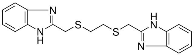 2-[({2-[(1H-BENZIMIDAZOL-2-YLMETHYL)SULFANYL]ETHYL}SULFANYL)METHYL]-1H-BENZIMIDAZOLE