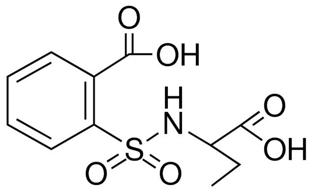 2-{[(1-carboxypropyl)amino]sulfonyl}benzoic acid