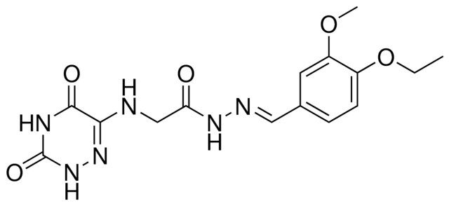 2-[(3,5-DIOXO-2,3,4,5-TETRAHYDRO-1,2,4-TRIAZIN-6-YL)AMINO]-N'-[(E)-(4-ETHOXY-3-METHOXYPHENYL)METHYLIDENE]ACETOHYDRAZIDE