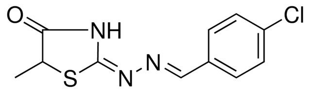 2-[(4-CHLORO-BENZYLIDENE)-HYDRAZONO]-5-METHYL-THIAZOLIDIN-4-ONE