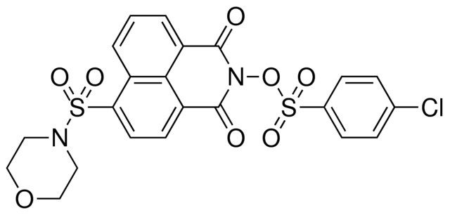 2-{[(4-CHLOROPHENYL)SULFONYL]OXY}-6-(4-MORPHOLINYLSULFONYL)-1H-BENZO[DE]ISOQUINOLINE-1,3(2H)-DIONE
