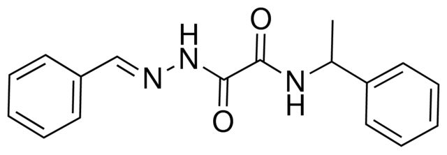 2-[(2E)-2-benzylidenehydrazino]-2-oxo-N-(1-phenylethyl)acetamide
