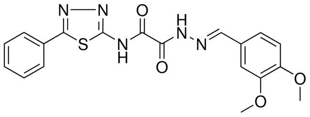 2-[(2E)-2-(3,4-DIMETHOXYBENZYLIDENE)HYDRAZINO]-2-OXO-N-(5-PHENYL-1,3,4-THIADIAZOL-2-YL)ACETAMIDE