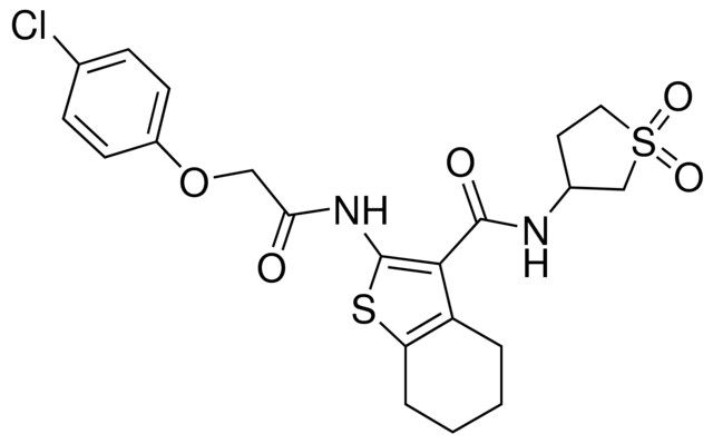 2-{[(4-CHLOROPHENOXY)ACETYL]AMINO}-N-(1,1-DIOXIDOTETRAHYDRO-3-THIENYL)-4,5,6,7-TETRAHYDRO-1-BENZOTHIOPHENE-3-CARBOXAMIDE