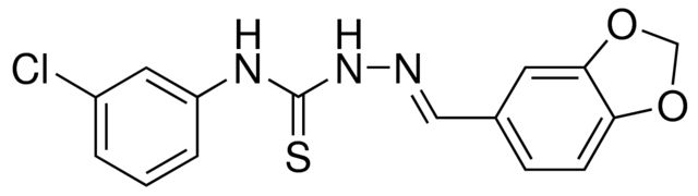 1,3-BENZODIOXOLE-5-CARBALDEHYDE N-(3-CHLOROPHENYL)THIOSEMICARBAZONE
