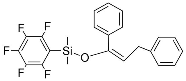 1,3-DIPHENYL-1-PROPENYLOXY(DIMETHYL)(PENTAFLUOROPHENYL)SILANE