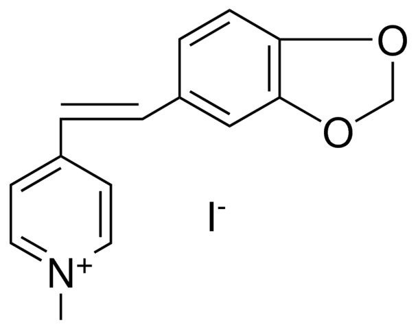 1-METHYL-4-(3,4-(METHYLENEDIOXY)-STYRYL)-PYRIDINIUM IODIDE