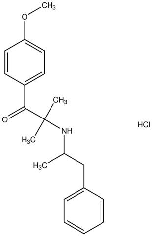 1-(4-methoxyphenyl)-2-methyl-2-[(1-methyl-2-phenylethyl)amino]-1-propanone hydrochloride