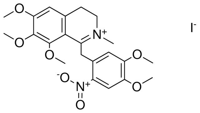 1-(4,5-DIMETHOXY-2-NITRO-BZL)-6,7,8-TRIMETHOXY-2-ME-ISOQUINOLINIUM, IODIDE