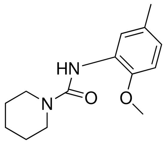 1-(N-(2-METHOXY-5-METHYLPHENYL)CARBAMOYL)PIPERIDINE