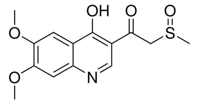 1-(4-Hydroxy-6,7-dimethoxy-3-quinolinyl)-2-(methylsulfinyl)ethanone