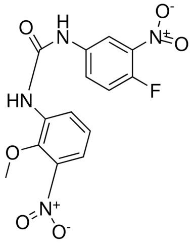1-(4-FLUORO-3-NITROPHENYL)-3-(2-METHOXY-3-NITROPHENYL)UREA