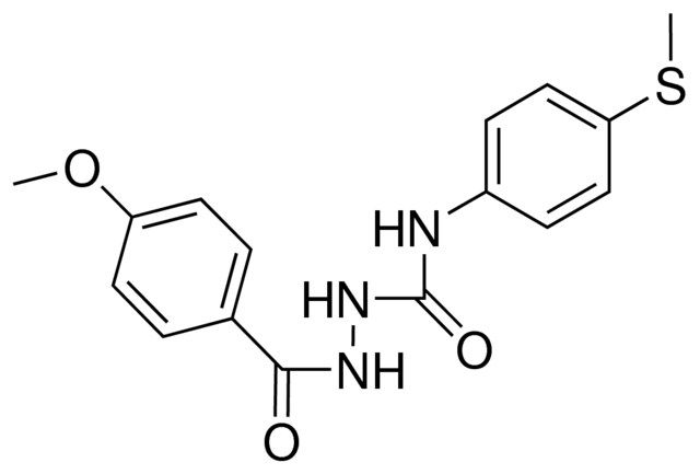 1-(4-METHOXYBENZOYL)-4-(4-(METHYLTHIO)PHENYL)SEMICARBAZIDE