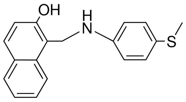1-(4-(METHYLTHIO)ANILINOMETHYL)-2-NAPHTHOL