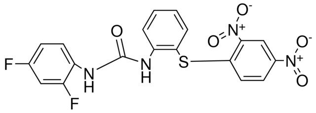 1-(2,4-DIFLUOROPHENYL)-3-(2-(2,4-DINITROPHENYLTHIO)PHENYL)UREA