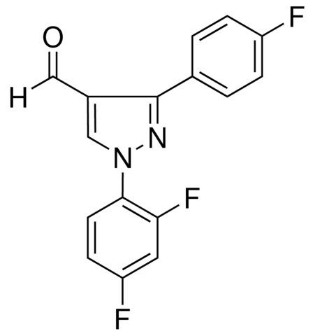 1-(2,4-DIFLUOROPHENYL)-3-(4-FLUOROPHENYL)-1H-PYRAZOLE-4-CARBALDEHYDE