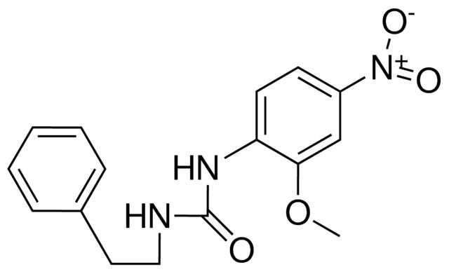 1-(2-METHOXY-4-NITROPHENYL)-3-(PHENETHYL)UREA