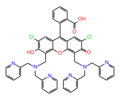 9-(2-Carboxyphenyl)-2,7-dichloro-4,5-bis[di(2-pyridyl)aminomethyl]-6-hydroxy-3-xanthanone ZINPYR-1