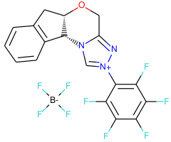 (5aS,10bR)-(-)-5a,10b-Dihydro-2-(pentafluorophenyl)-4H,6H-indeno[2,1-b][1,2,4]trizolo[4,3-d][1,4]oxazinium tetrafluoroborate