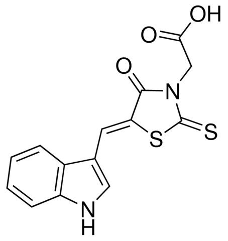 (5-(1H-INDOL-3-YLMETHYLENE)-4-OXO-2-THIOXO-1,3-THIAZOLIDIN-3-YL)ACETIC ACID
