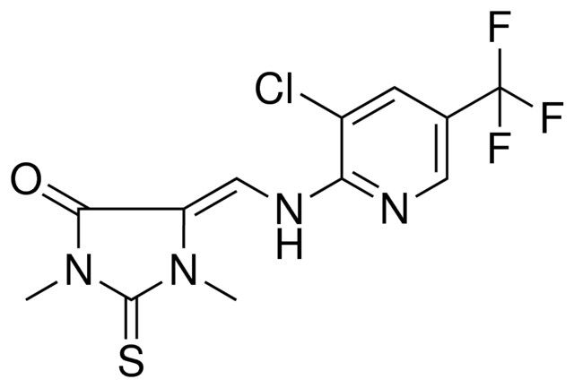 (5Z)-5-({[3-CHLORO-5-(TRIFLUOROMETHYL)-2-PYRIDINYL]AMINO}METHYLENE)-1,3-DIMETHYL-2-THIOXO-4-IMIDAZOLIDINONE