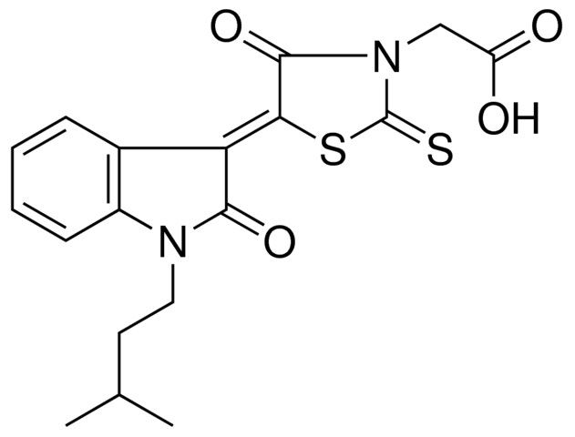 [(5Z)-5-(1-ISOPENTYL-2-OXO-1,2-DIHYDRO-3H-INDOL-3-YLIDENE)-4-OXO-2-THIOXO-1,3-THIAZOLIDIN-3-YL]ACETIC ACID