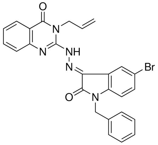(3E)-1-BENZYL-5-BROMO-1H-INDOLE-2,3-DIONE 3-[(3-ALLYL-4-OXO-3,4-DIHYDRO-2-QUINAZOLINYL)HYDRAZONE]