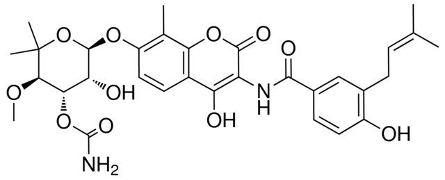 (3R,4S,5R,6R)-5-hydroxy-6-(4-hydroxy-3-(4-hydroxy-3-(3-methylbut-2-enyl)benzamido)-8-methyl-2-oxo-2H-chromen-7-yloxy)-3-methoxy-2,2-dimethyltetrahydro-2H-pyran-4-yl carbamate