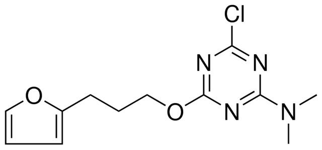 (4-CHLORO-6-(3-FURAN-2-YL-PROPOXY)-(1,3,5)TRIAZIN-2-YL)-DIMETHYL-AMINE