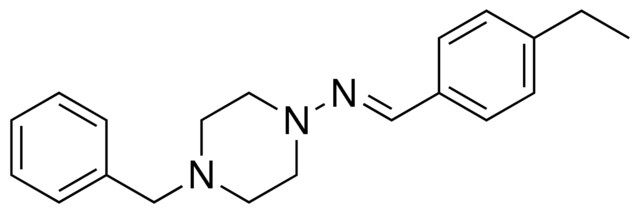 (4-BENZYL-PIPERAZIN-1-YL)-(4-ETHYL-BENZYLIDENE)-AMINE