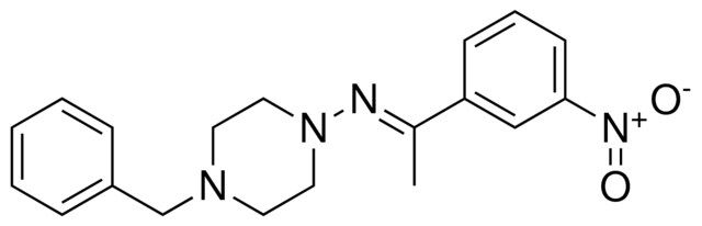 (4-BENZYL-PIPERAZIN-1-YL)-(1-(3-NITRO-PHENYL)-ETHYLIDENE)-AMINE