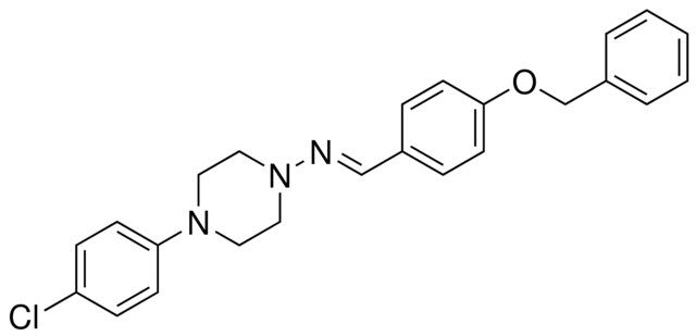 (4-BENZYLOXY-BENZYLIDENE)-(4-(4-CHLORO-PHENYL)-PIPERAZIN-1-YL)-AMINE