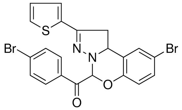 (4-BROMOPHENYL)[9-BROMO-2-(2-THIENYL)-1,10B-DIHYDROPYRAZOLO[1,5-C][1,3]BENZOXAZIN-5-YL]METHANONE