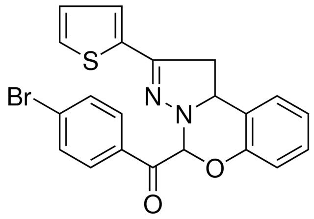 (4-BROMOPHENYL)[2-(2-THIENYL)-1,10B-DIHYDROPYRAZOLO[1,5-C][1,3]BENZOXAZIN-5-YL]METHANONE